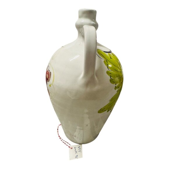 Hand-Painted Italian Ceramic Vase With Grape Design By Biolli & Tomasco - Picture 5 of 10